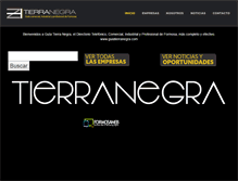 Tablet Screenshot of guiatierranegra.com